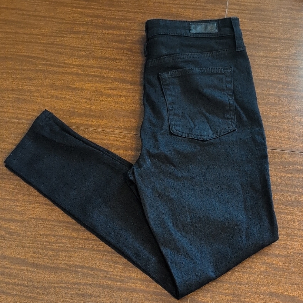 Black AG Jeans The Mila Super High Rise Skinny